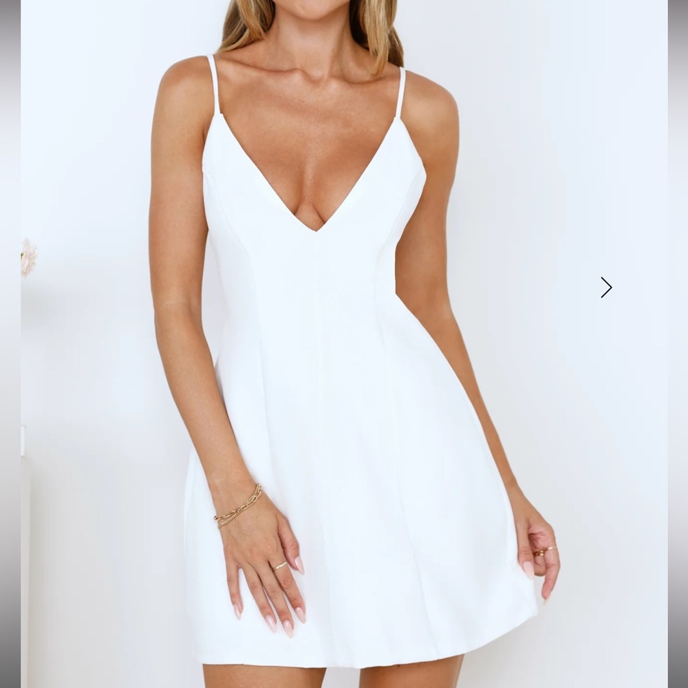 Hello Molly Modern Icon Mini White Dress